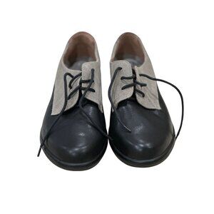 Womens Naot Kedma Black Tan Grey Oxford Lace up Leather Suede Shoes Size 9